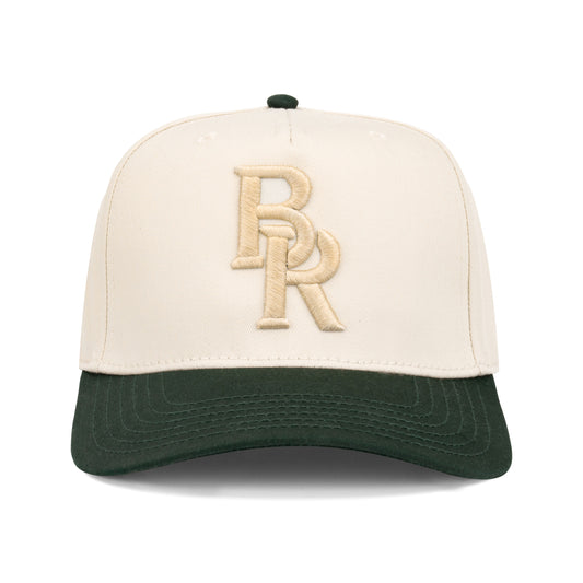Baseball Cap - Green & Natural
